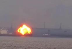 ABD'de kargo gemisinde patlama