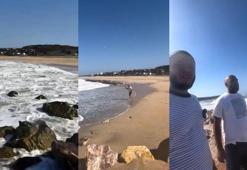 Arnavutköy'de denizde kaybolan kişinin son görüntüleri ortaya çıktı