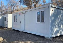 Silifke’de yangınzedeler için konteynerler kuruluyor