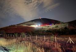 Eymir Gölü yakınlarında çıkan otluk yangını söndürüldü