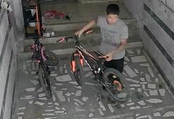 Girdiği apartmanlardan 3 günde 6 bisiklet çaldı