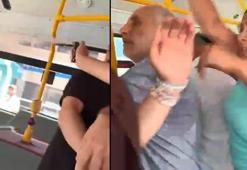 Fatih'te İETT otobüsündeki kavgaya yolcudan biber gazlı müdahale
