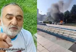 TBMM önünde otomobilini yakan şüpheli tutuklandı