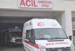 Çöp konteynerine çarpan motosikletin sürücüsü yaralandı