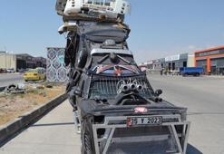 Bilim kurgu filmlerindeki araçları andıran modifiye otomobil, trafikten menedildi