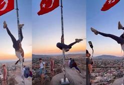 Kapadokya’da bayrak direğinde dansa soruşturma