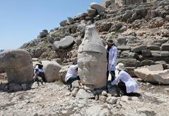 Nemrut Tümülüsü'ndeki heykeller bütünlüğüne kavuşturuldu