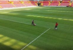 Kayserispor-Galatasaray maçının oynanacağı stadyum hazır hale getirildi
