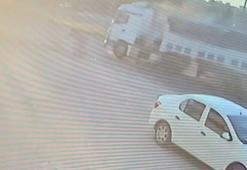 Şanlıurfa'da TIR'ın araçlara çarpıp iş yerine girdiği kaza kamerada: 3 yaralı