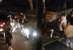 Beykoz’da yol verme kavgası kamerada