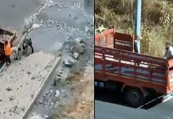 Avcılar'da kaldırım taşı hırsızlığı kamerada