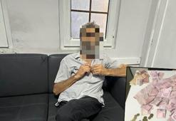 Dilencinin üzerinden 45 bin lira çıktı