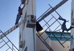 Şanlıurfa'da merdivenden düşen ustanın üzerine klima devrildi