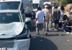 Yolun karşısına geçen aileye otomobil çarptı: 1 ölü, 3 yaralı