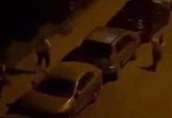 Başakşehir'de polise mukavemet gösteren şüphelinin yakalanma anları kamerada