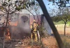 Arnavutköy'de tek katlı evde çıkan yangın söndürüldü