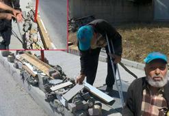 Öğrenciler için otobüs durağına taşlarla bank yaptı