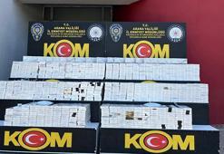 Adana’da 12 milyon 410 bin adet makaron ele geçirdi