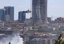 İTÜ'de otluk alanda yangın