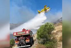 Marmara Adası'ndaki orman yangınına müdahale sürüyor
