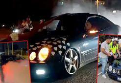 Düğün konvoyunda yolu kapatıp, lastik yakan sürücüye 10 bin 260 lira ceza