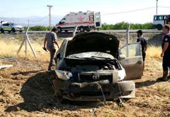 Malatya'da otomobil devrildi; emniyet müdür yardımcısı ile ailesi yaralı