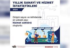 TÜİK: 2024 yılında faal olan girişimlerin yüzde 44,4'ü hizmet sektöründe