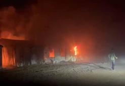 Diyarbakır'da şantiyede yangın; 1 itfaiye eri yaralandı