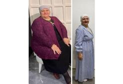 54 yaşındaki Hatice Yıldırım, 1 yılda 35 kilo verdi