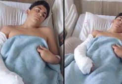 Ataşehir'de koluna demir saplanan çocuk hastaneye kaldırıldı