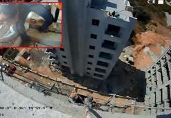 İskelede mahsur kalan inşaat işçileri, duvar kırılarak kurtarıldı