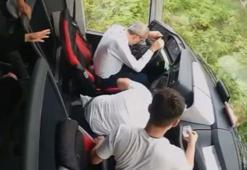 Yolcu otobüsünün çarptığı, 2 kişinin öldüğü kazanın yeni görüntüleri ortaya çıktı