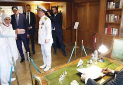 Cumhurbaşkanı Erdoğan, Savarona yatını ziyaret etti