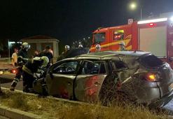 Tekirdağ'da otomobil, aydınlatma direğine çarptı: 1 ölü, 2 yaralı