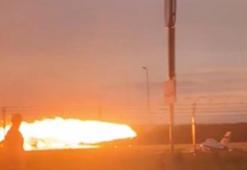 Polonya'da hava gösterisi provasında F-16 savaş uçağı düştü