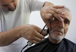 Denetimli serbestlik yükümlülerinden yaşlılara ücretsiz tıraş