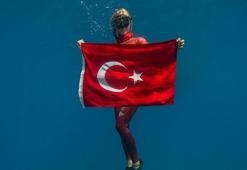 Milli Sporcu Şahika Ercümen’den Zafer Anı Dalışı