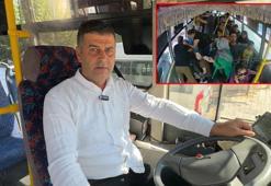 Otobüs şoförü, rahatsızlanan yolcuyu hastaneye yetiştirdi