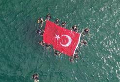 Engelliler, 30 Ağustos Zafer Bayramı için su altı dalışı yaptı