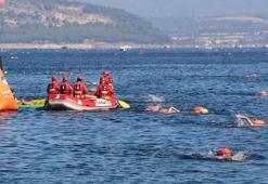 'Çanakkale Boğazı Yüzme Yarışı'nın 38'incisi, güvenlik önlemleri artırılarak yapıldı