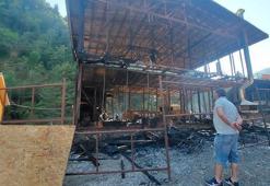 Giresun'da sosyal tesislerde yangın; restoran ile kafe yandı
