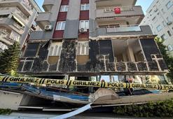 Binanın dış cephe kaplaması düştü; faciadan dönüldü
