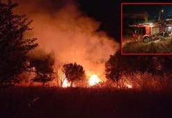 Kızına hediye olarak aldığı otomobil alev alev yandı