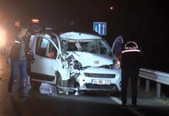 Büyükçekmece'de hafif ticari araçla çarpışan motosikletin sürücüsü hayatını kaybetti