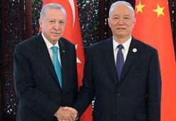 Cumhurbaşkanı Erdoğan, Çin Komünist Partisi Siyasi Büro Sekreteri Say Çi ile bir araya geldi