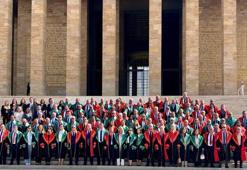 Yargıtay üyelerinden adli yıl açılışında Anıtkabir'e ziyaret