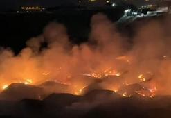 Şırnak kömür sahasında stoklanan kömürlerde yangın
