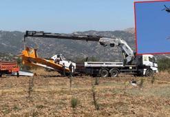 Muğla'da kaza kırıma uğrayan uçak, helikopterle Ankara'ya götürüldü