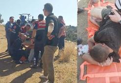 Devrilen kamyonetteki dinamitler kontrollü patlatıldı; 10 yaralı