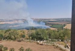 Hevsel Bahçeleri’nde çıkan anız yangını söndürüldü